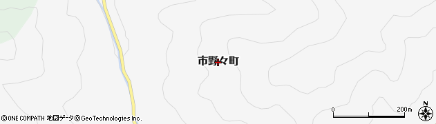 福井県越前市市野々町周辺の地図