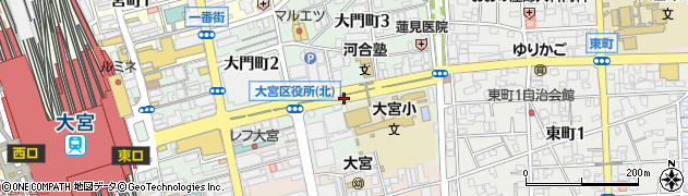 大宮区役所入口周辺の地図
