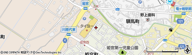 茨城県龍ケ崎市姫宮町212周辺の地図
