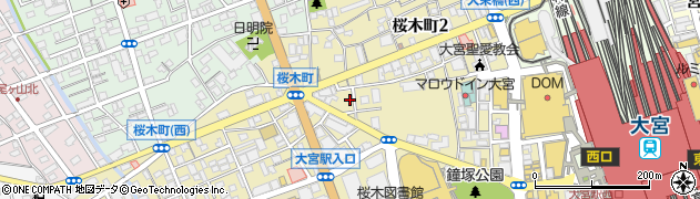 埼玉県さいたま市大宮区桜木町2丁目308周辺の地図
