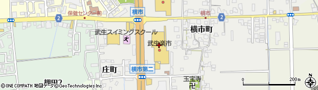 ワイモバイル　武生楽市周辺の地図