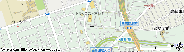 埼玉県日高市高萩2275周辺の地図