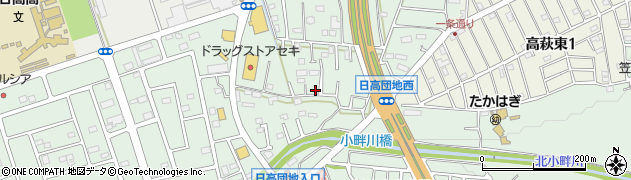埼玉県日高市高萩2296周辺の地図
