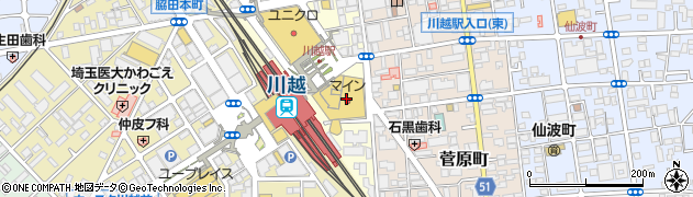 おしゃれ工房東武ストア川越マイン店周辺の地図