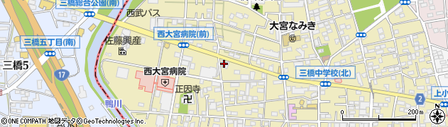 埼玉県さいたま市大宮区三橋1丁目1195周辺の地図