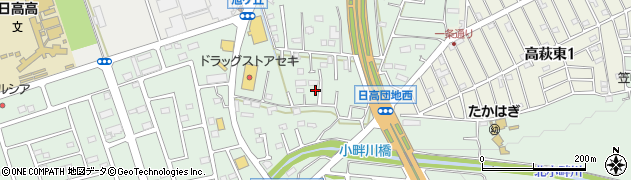 埼玉県日高市高萩2293周辺の地図