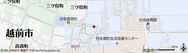 福井県越前市丹生郷町周辺の地図