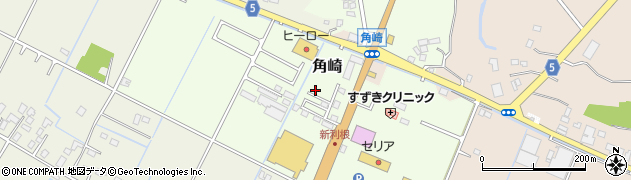 茨城県稲敷市角崎1639周辺の地図