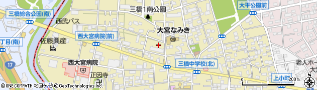 埼玉県さいたま市大宮区三橋1丁目747周辺の地図