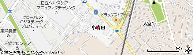 千葉県柏市小青田周辺の地図