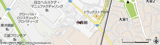 千葉県柏市小青田周辺の地図