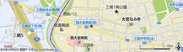 埼玉県さいたま市大宮区三橋1丁目777周辺の地図
