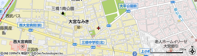 埼玉県さいたま市大宮区三橋1丁目677周辺の地図