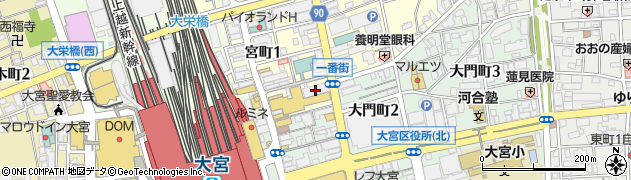 カスタマカフェ 大宮店周辺の地図
