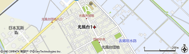茨城県取手市光風台1丁目8-13周辺の地図