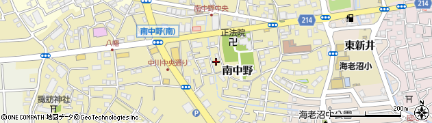 埼玉県さいたま市見沼区南中野周辺の地図