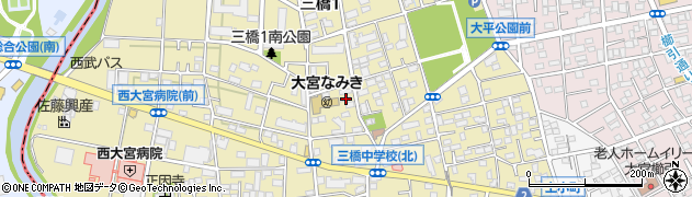 埼玉県さいたま市大宮区三橋1丁目662周辺の地図