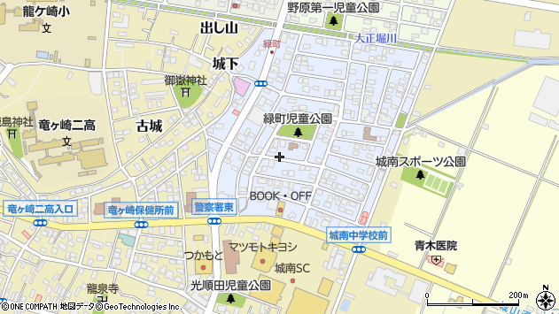 〒301-0832 茨城県龍ケ崎市緑町の地図