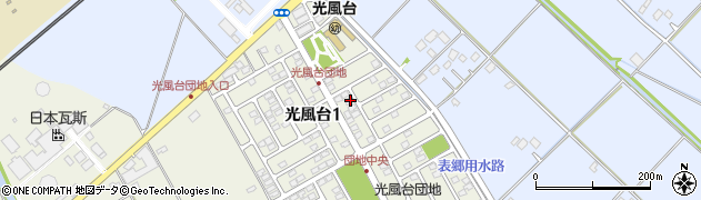 茨城県取手市光風台1丁目8-2周辺の地図