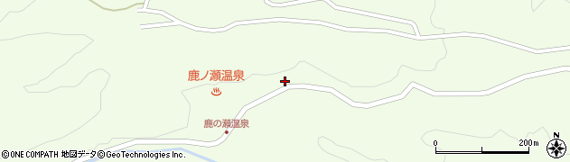 鹿ノ瀬温泉周辺の地図