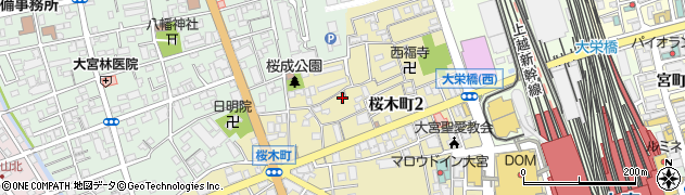 埼玉県さいたま市大宮区桜木町2丁目417周辺の地図