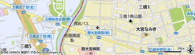 埼玉県さいたま市大宮区三橋1丁目993-2周辺の地図