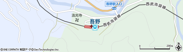 吾野駅周辺の地図