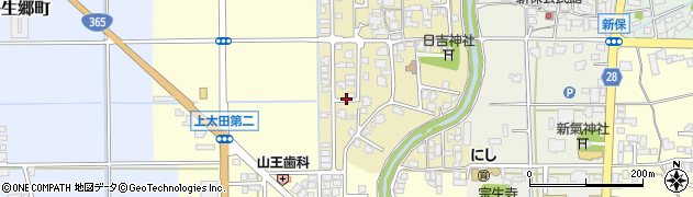 福井県越前市下太田町周辺の地図