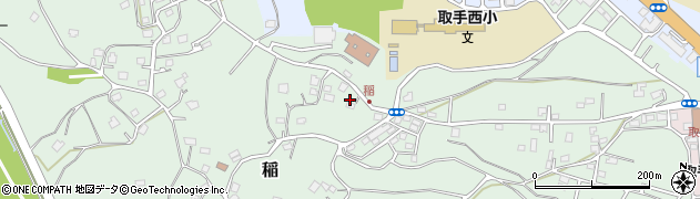茨城県取手市稲519周辺の地図