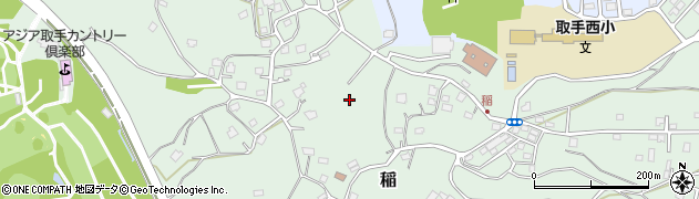 茨城県取手市稲1171周辺の地図