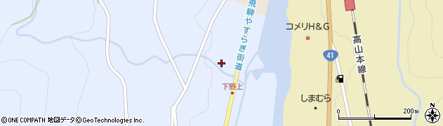 岐阜県下呂市萩原町野上959周辺の地図