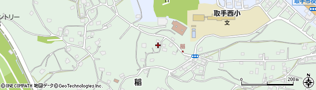 茨城県取手市稲536周辺の地図