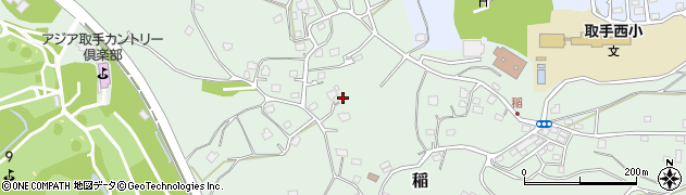 茨城県取手市稲1217周辺の地図