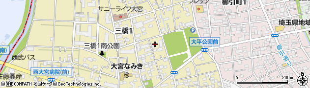 埼玉県さいたま市大宮区三橋1丁目581周辺の地図