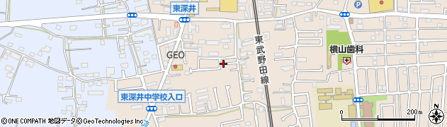 東深井21号公園周辺の地図