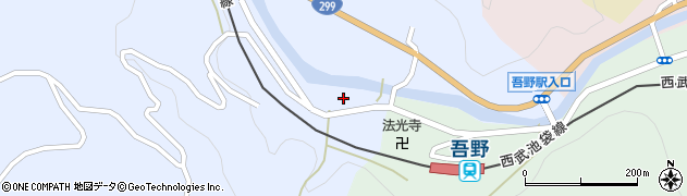 埼玉県飯能市坂石98周辺の地図