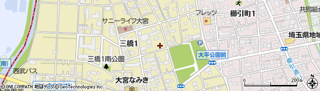 埼玉県さいたま市大宮区三橋1丁目573周辺の地図