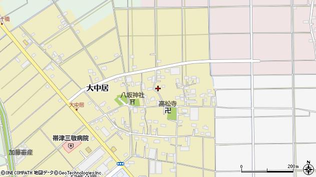 〒350-0021 埼玉県川越市大中居の地図