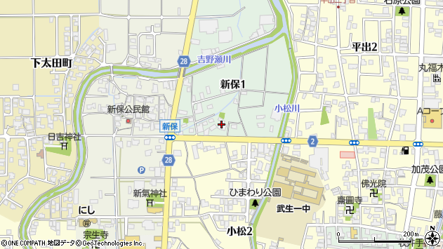 〒915-0804 福井県越前市新保町の地図