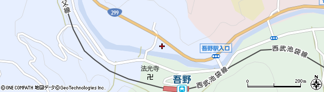 埼玉県飯能市坂石56周辺の地図