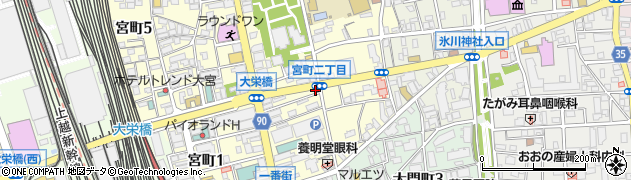 日産レンタカー大宮駅東口店周辺の地図