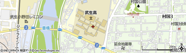 武生高校周辺の地図