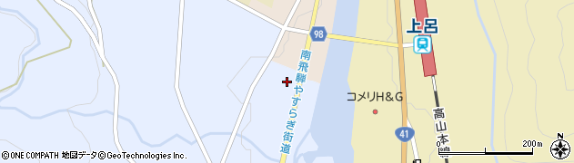 岐阜県下呂市萩原町野上817周辺の地図