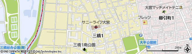 埼玉県さいたま市大宮区三橋1丁目507周辺の地図