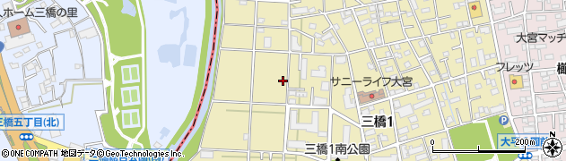 埼玉県さいたま市大宮区三橋1丁目802周辺の地図