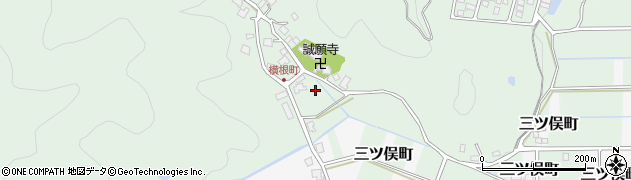 福井県越前市横根町周辺の地図