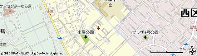 埼玉県さいたま市西区土屋周辺の地図