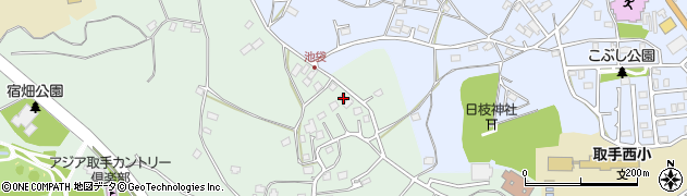 茨城県取手市稲1197周辺の地図