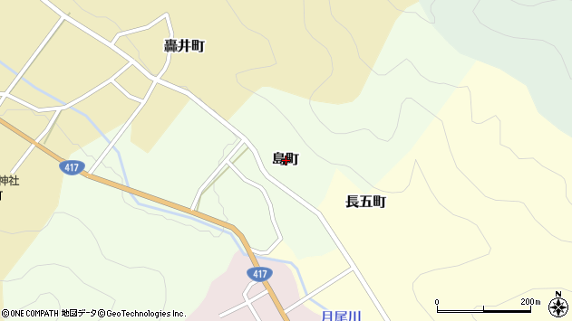〒915-0223 福井県越前市島町の地図