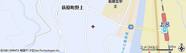 岐阜県下呂市萩原町野上737周辺の地図